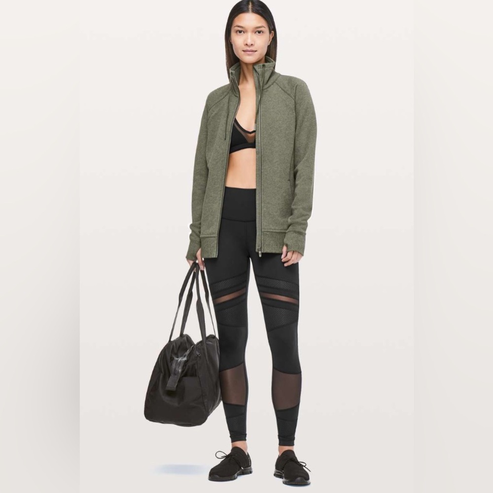Lululemon Wunder Under High-Rise Tight *Mix & Mesh 28" Graphite Gray Sz 4